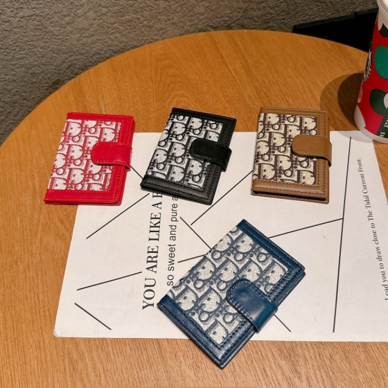 Fashion Leather Card Holder Storage Bank Credit Cash Card ID Card Passport Holders Bag Organizer Case Wallet Pocket Purse